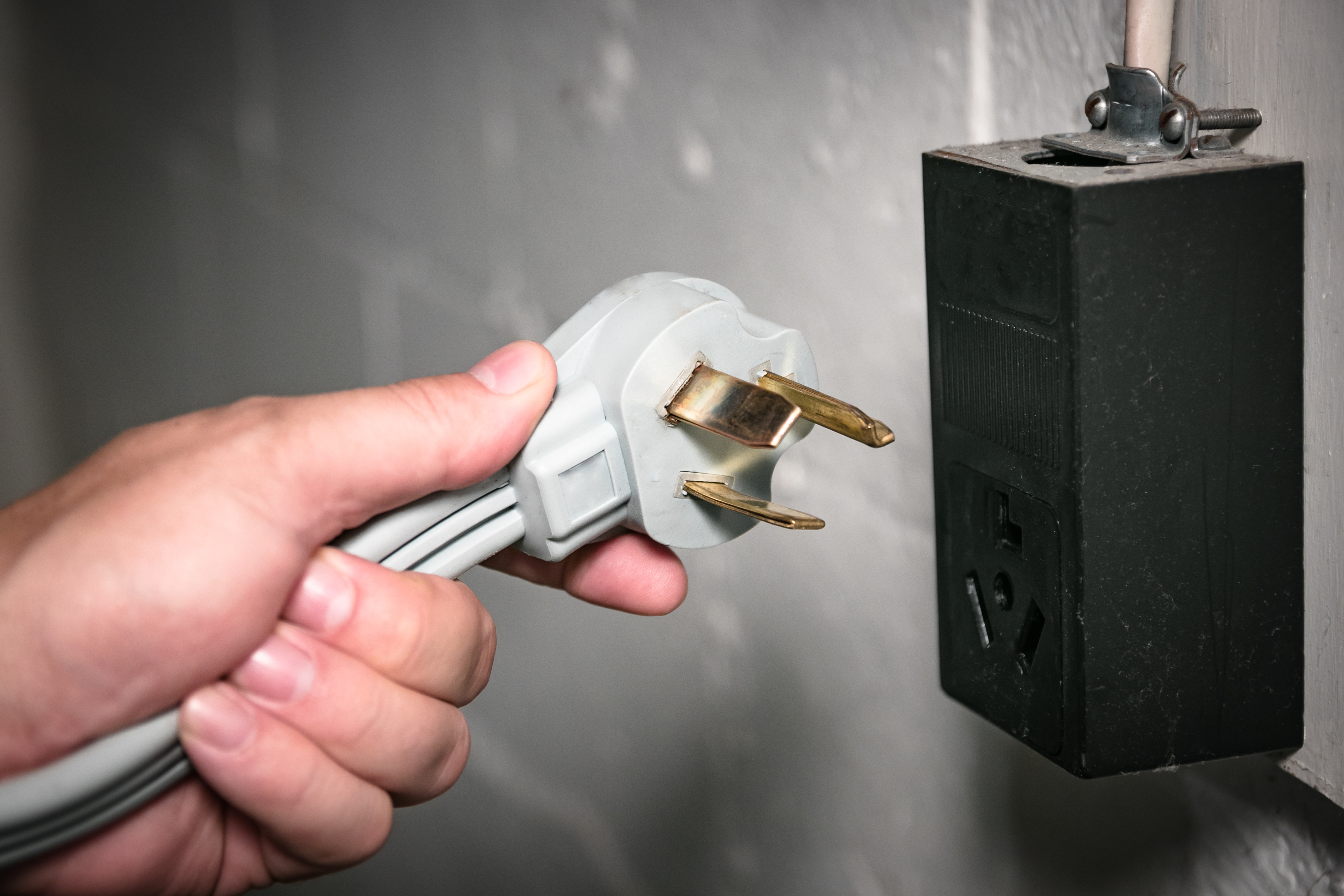 A dryer electric plug 