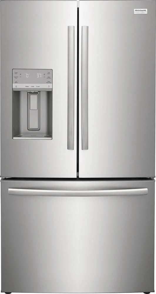 Front view of the Frigidaire Gallery GRFS2853AF French door refrigerator 