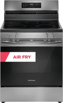 Front view of the Frigidaire FCRE3083AS range 