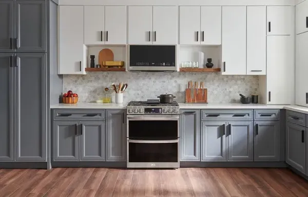 The LG LTGL6937F range in a kitchen 