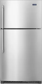 Front view of the Maytag MRT711SMFZ top freezer refrigerator 