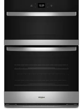 Front view of the Whirlpool WOEC5930LZ wall oven microwave combo