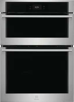 Front view of the Electrolux ECWM3012AS wall oven microwave combo