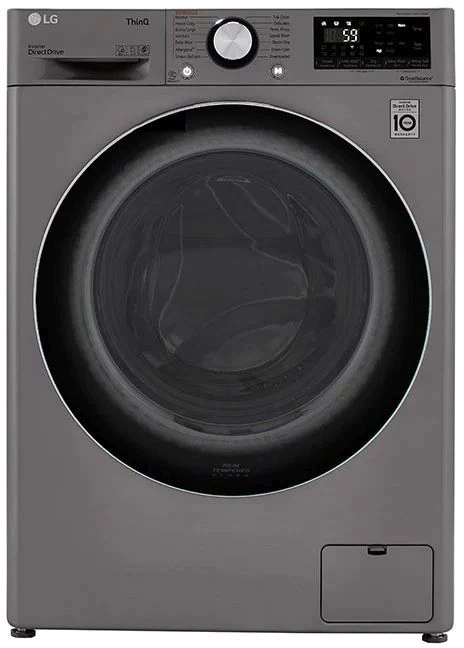 Front view of the LG WM3555HVA washer dryer combo 