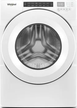 Front view of the Whirlpool WFW560CHW front load washer 