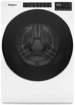 Front view of the Whirlpool WFW5605MW front load washer 