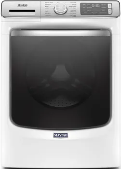 Front view of the Maytag MHW8630HW front load washer 