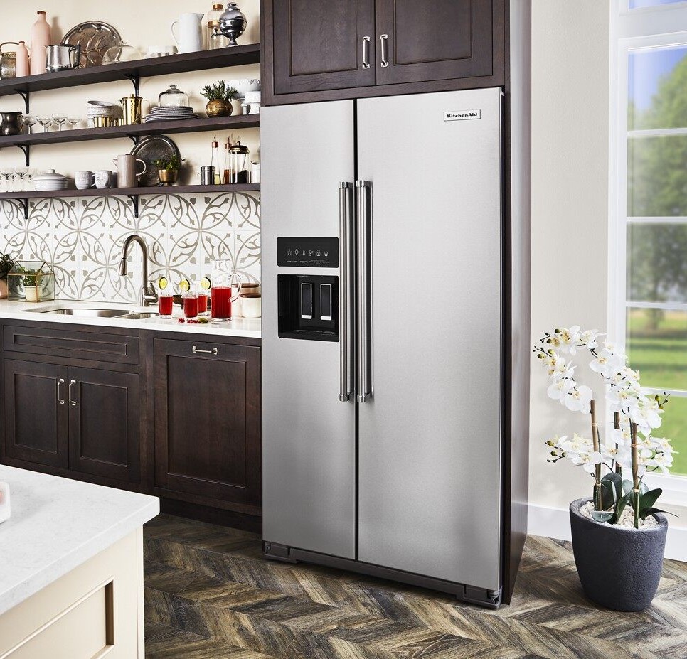 KitchenAid side by side fridge 