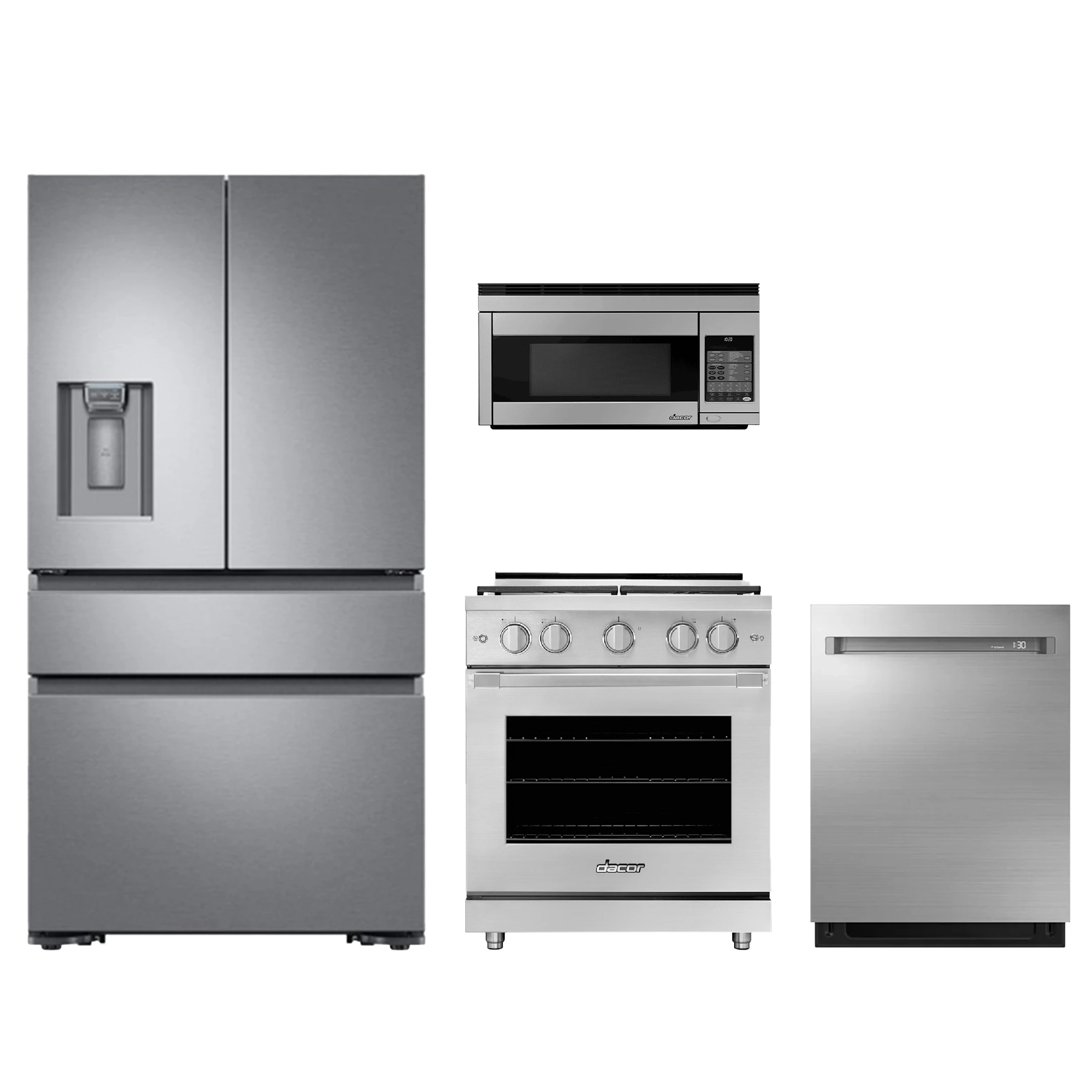 Stainless steel dacor appliance package