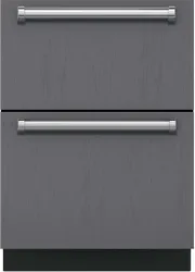Front view of the Sub-Zero ID-24RO outdoor drawer refrigerators 