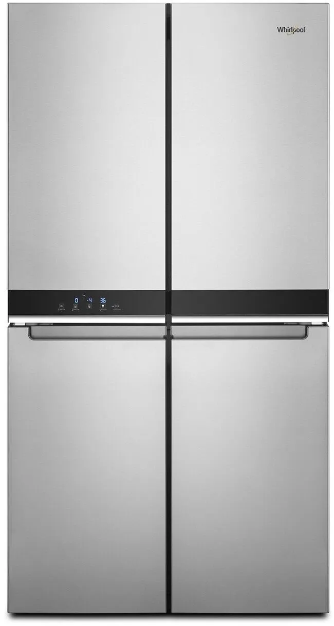 Front view of the Whirlpool WRQA59CNKZ 4-door refrigerator 