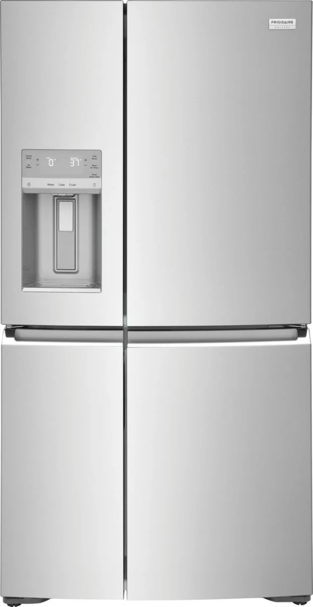 Front view of the Frigidaire Gallery GRQC2255BF 4-door refrigerator 