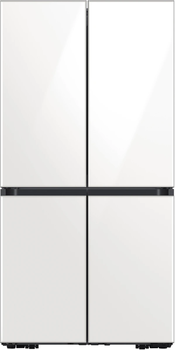 Front view of the Samsung RF29A967512 4-door refrigerator 