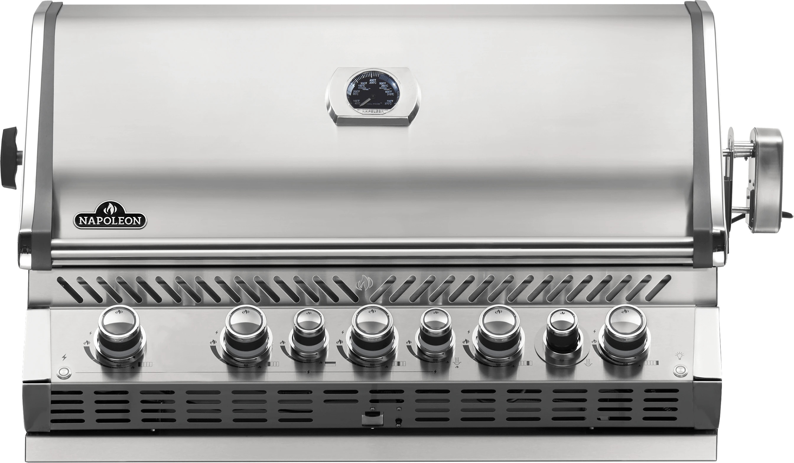 Front view of Napoleon BIPRO665RBPS 42” Prestige PRO grill 