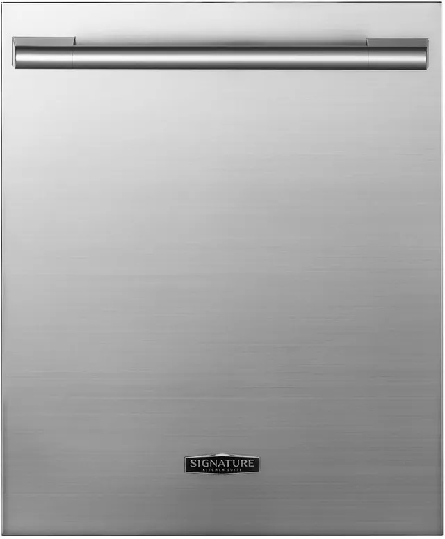 Front view of Signature Kitchen Suite SKSDW2401S dishwasher 