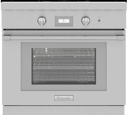 Front view of the Thermador Pro Harmony collection PRI36LBHU 36” induction range 