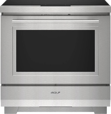 Front view of the Wolf IR36550/S/T 36” induction range 