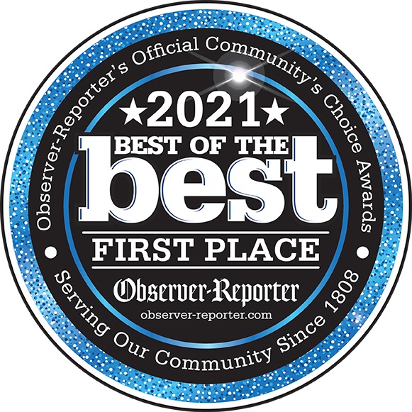 A Best of the Best 2021 Observer-Reporter badge given to Don’s Appliances 