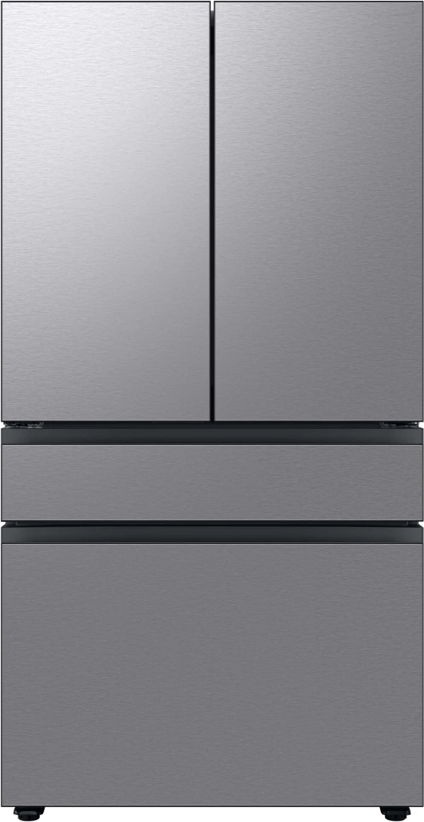 Front view of the Samsung RF23BB8600QL Bespoke French door refrigerator 
