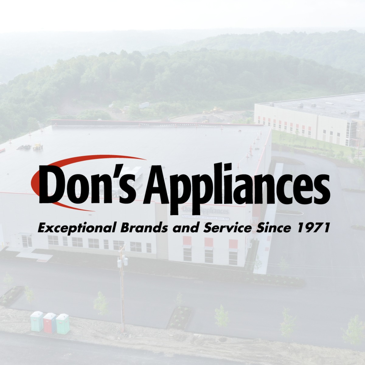 Don’s Appliances brand logo with company slogan