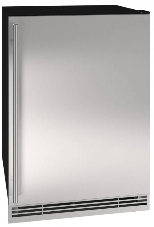 Front view of the U-Line UHFZ124-SS01B undercounter freezer 
