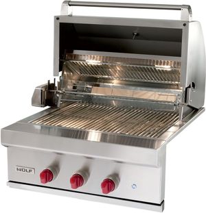 Front view of the Wolf OG30 gas grill 