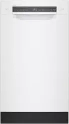 Front view of the Bosch SPE53B52UC dishwasher