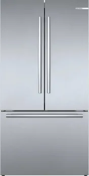 Front view of the Bosch 800 Series B36CT80SNS French door refrigerator 