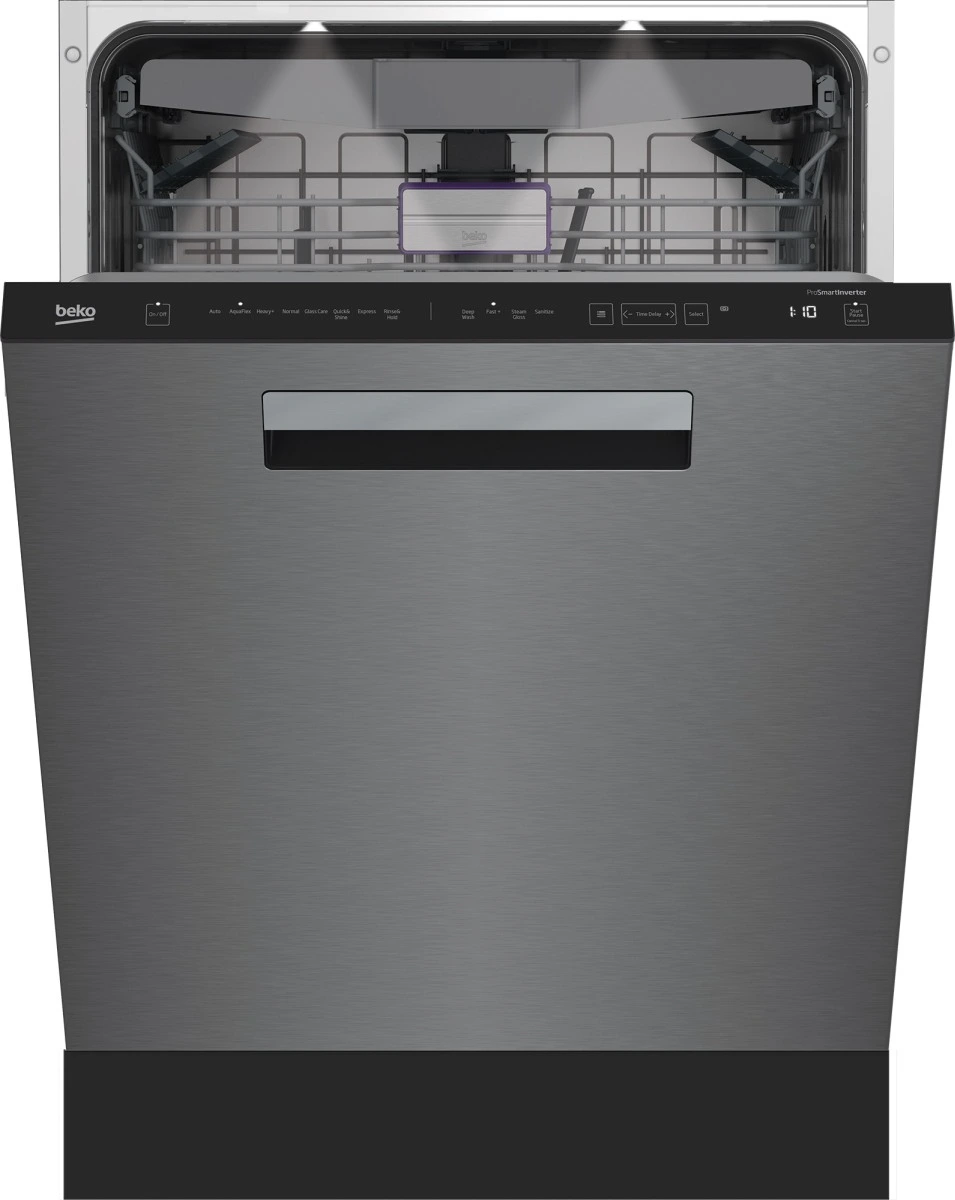 Front view of the Beko DDT38532XIH dishwasher 