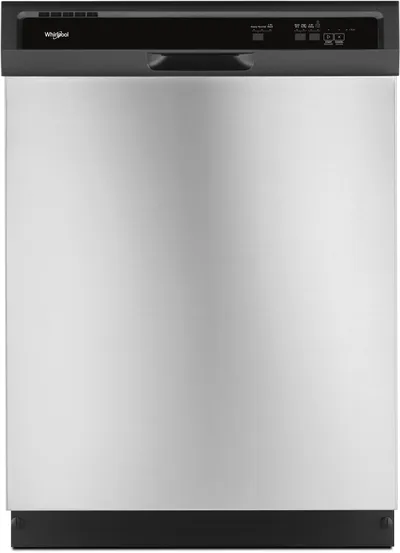 Front view of the Whirlpool WDF330PAHS dishwasher 