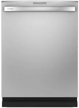 Front view of the GE Profile PDT715SYNFS dishwasher 