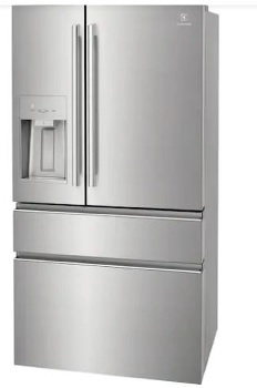 Front view of the Electrolux ERMC2295AS French door refrigerator 
