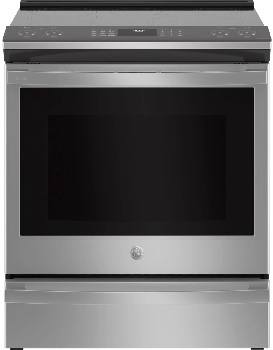 Front view of the GE Profile PHS930YPFS induction range 