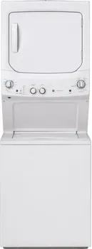 Front view of the GE GUD27GSSMWW washer and dryer 