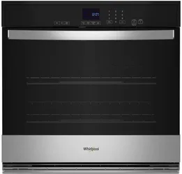 Front view of the Whirlpool WOES3030LS oven 