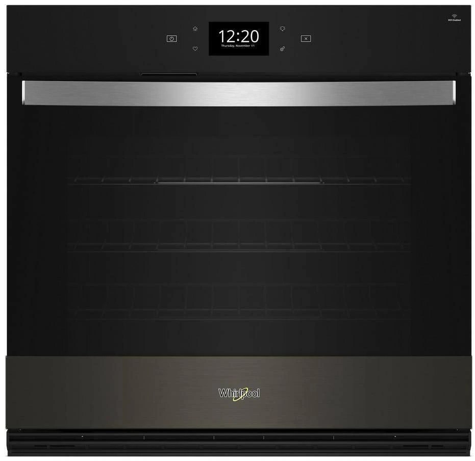 Front view of the Whirlpool WOES7030PV air fry oven 