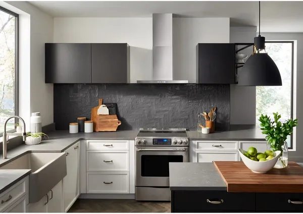 A modern kitchen featuring Café appliances