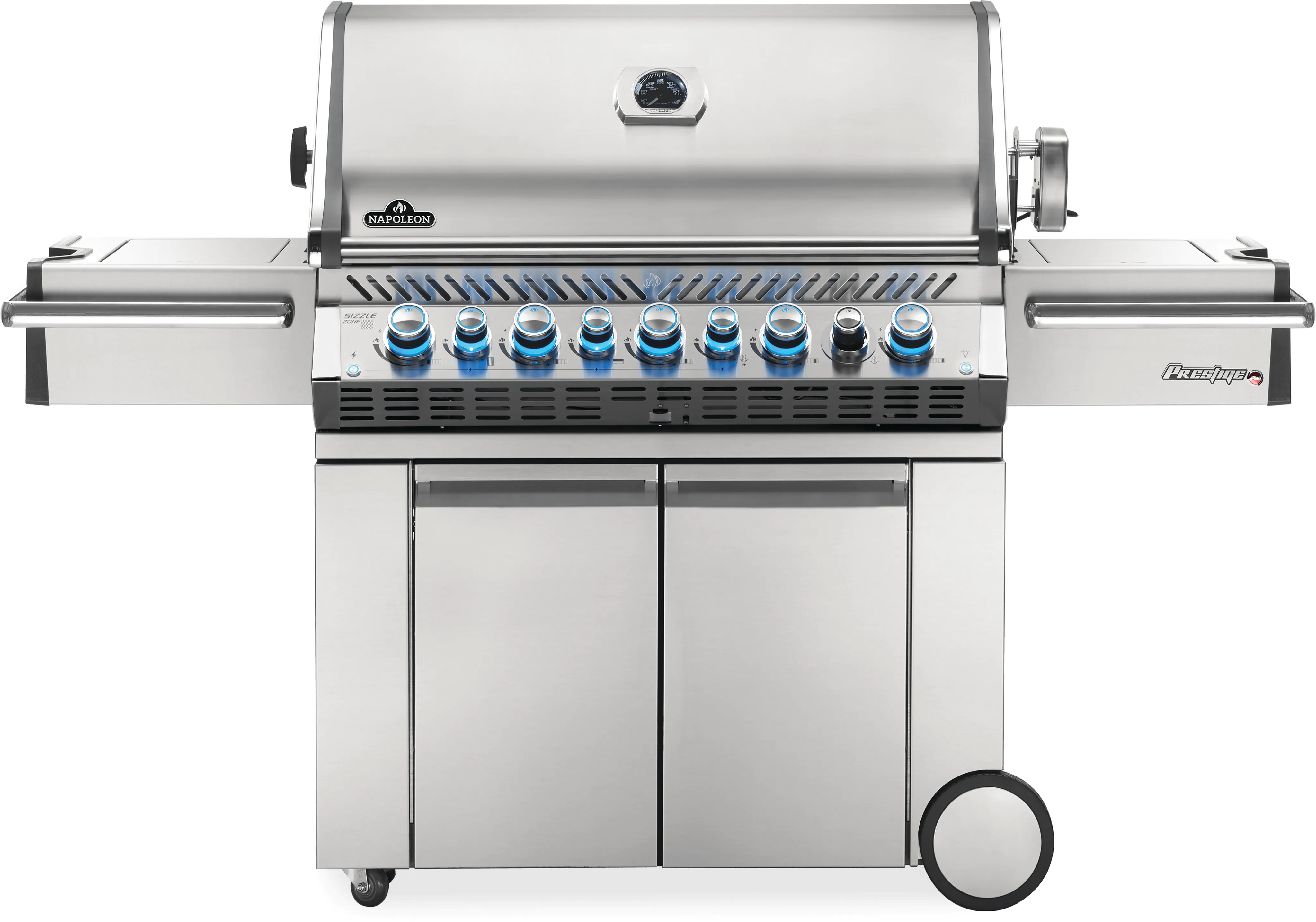 Front view of the Napoleon Prestige PRO Series PRO665RSIBNSS-3 gas grill 