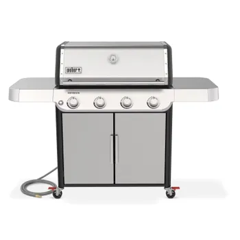 Front view of the Weber Genesis S-415 series gas grill 