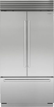 Front view of the Sub-Zero Classic Series CL4250UFD/S/P French door refrigerator 