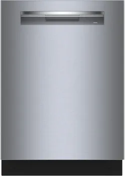 Front view of the Bosch 800 Series SHP78CM5N dishwasher 