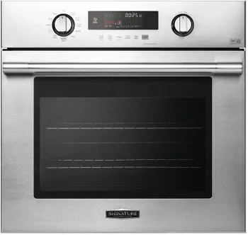 Front view of the Signature Kitchen Suite UPWS3044ST wall oven