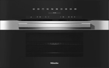 Front view of the Miele H 7270 BM CTS 30” speed oven 