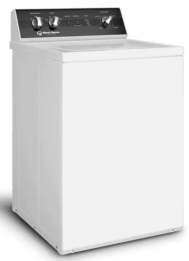 Side view of the Speed Queen TR3003WN top load washer 