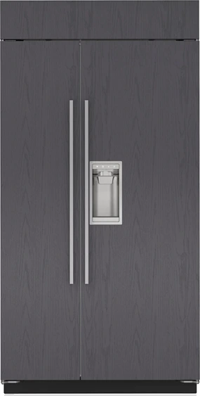 Front view of the Sub-Zero CL4250SD/O side by side refrigerator 