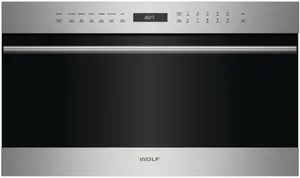 Front view of the Wolf E Series SPO30TE/S/TH speed oven 