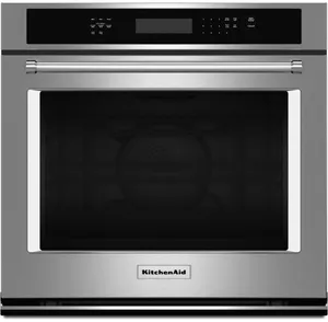 Front view of the KitchenAid KOSE500ESS wall oven 