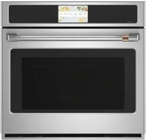 Front view of the Café CTS90DP2NS1 30” wall oven 