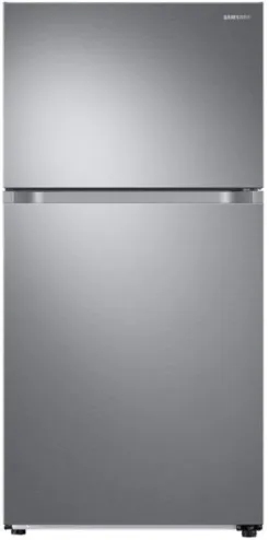 Front view of the Samsung RT21M6213SR top freezer refrigerator 