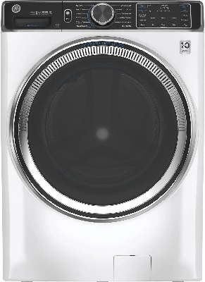 Front view of the GE GFW850SSNWW front load washer 
